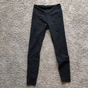 Athleta Black Leggings - wicking material size 4
